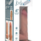 Curve Toys | Jock 6" Dual Density Silicone Dildo With Balls - Light