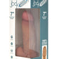 Curve Toys | Jock 7" Dual Density Silicone Dildo With Balls - Light