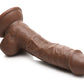Curve Toys | Fantasy Jock Weightlifting Wesley 7" Dildo with Balls - Dark