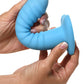 Curve Toys | Simply Sweet 7" Ribbed Silicone Dildo Blue