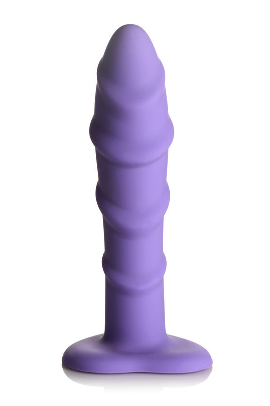 Curve Toys | Simply Sweet 7" Swirl Silicone Dildo Purple