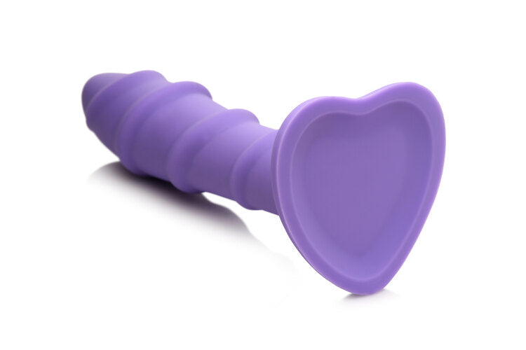 Curve Toys | Simply Sweet 7" Swirl Silicone Dildo Purple