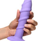 Curve Toys | Simply Sweet 7" Swirl Silicone Dildo Purple