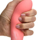 Curve Toys | Simply Sweet 8" Wavy Silicone Dildo Pink White