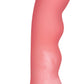 Curve Toys | Simply Sweet 8" Wavy Silicone Dildo Pink White