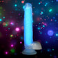 Curve Toys | LolliCock 7" inches Glow-In-The-Dark Silicone Dildo w Balls Blue