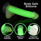 Curve Toys | LolliCock 7" inches Glow-In-The-Dark Silicone Dildo w Balls Green