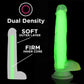 Curve Toys | LolliCock 7" inches Glow-In-The-Dark Silicone Dildo w Balls Green