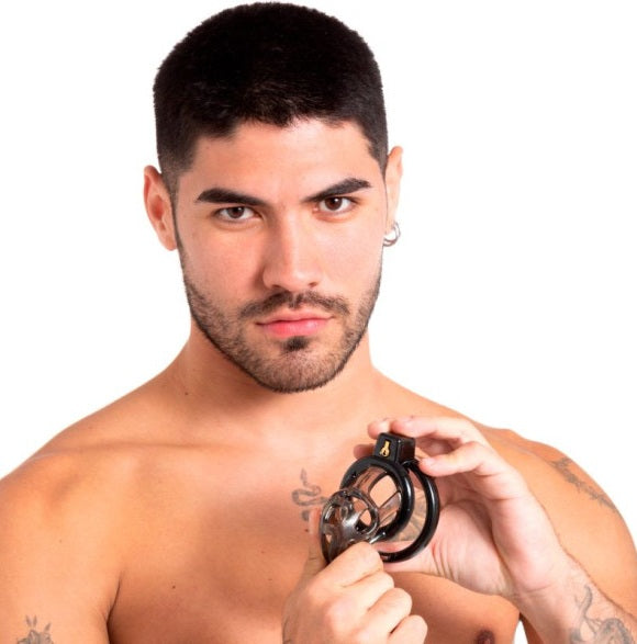 Sport Fucker CellMate Gladiator Size 1 Soft Cock Cage with Pussification Plug