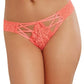 Dreamgirl Criss-Cross Lace Panty Coral - Size M/L