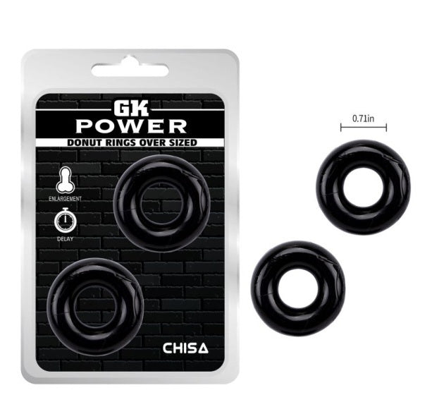 CHISA GK Power Mega Donut Rings Twin Pack