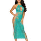 DreamGirl Agate Bodystocking Gown Size OS
