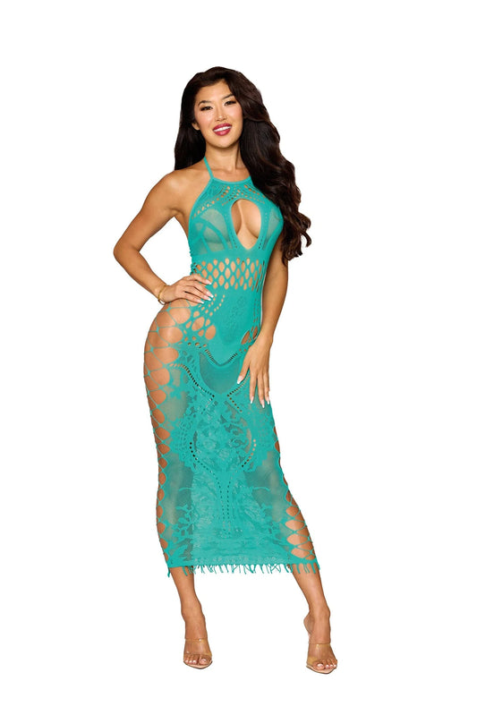 DreamGirl Agate Bodystocking Gown Size OS