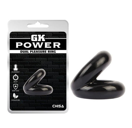 CHISA GK Power Dual Pleasure Ring Black