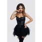 Glossy Elisia Noir Wetlook Dress Black Size S/M/L/XL