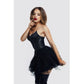Glossy Elisia Noir Wetlook Dress Black Size S/M/L/XL