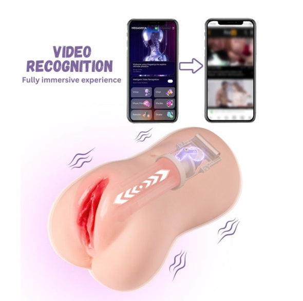 Xise Eliza App Controlled Thrusting Vibrating Realistic Vaginal Masturbator