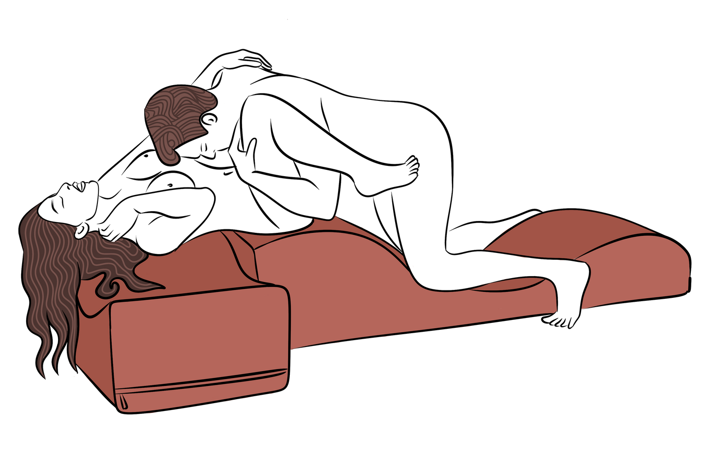 Liberator Equus Wave Espresso - Sex Positioner Furniture