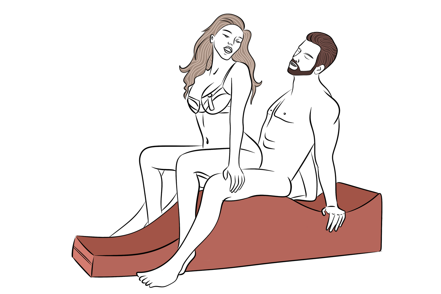 Liberator Equus Wave Espresso - Sex Positioner Furniture