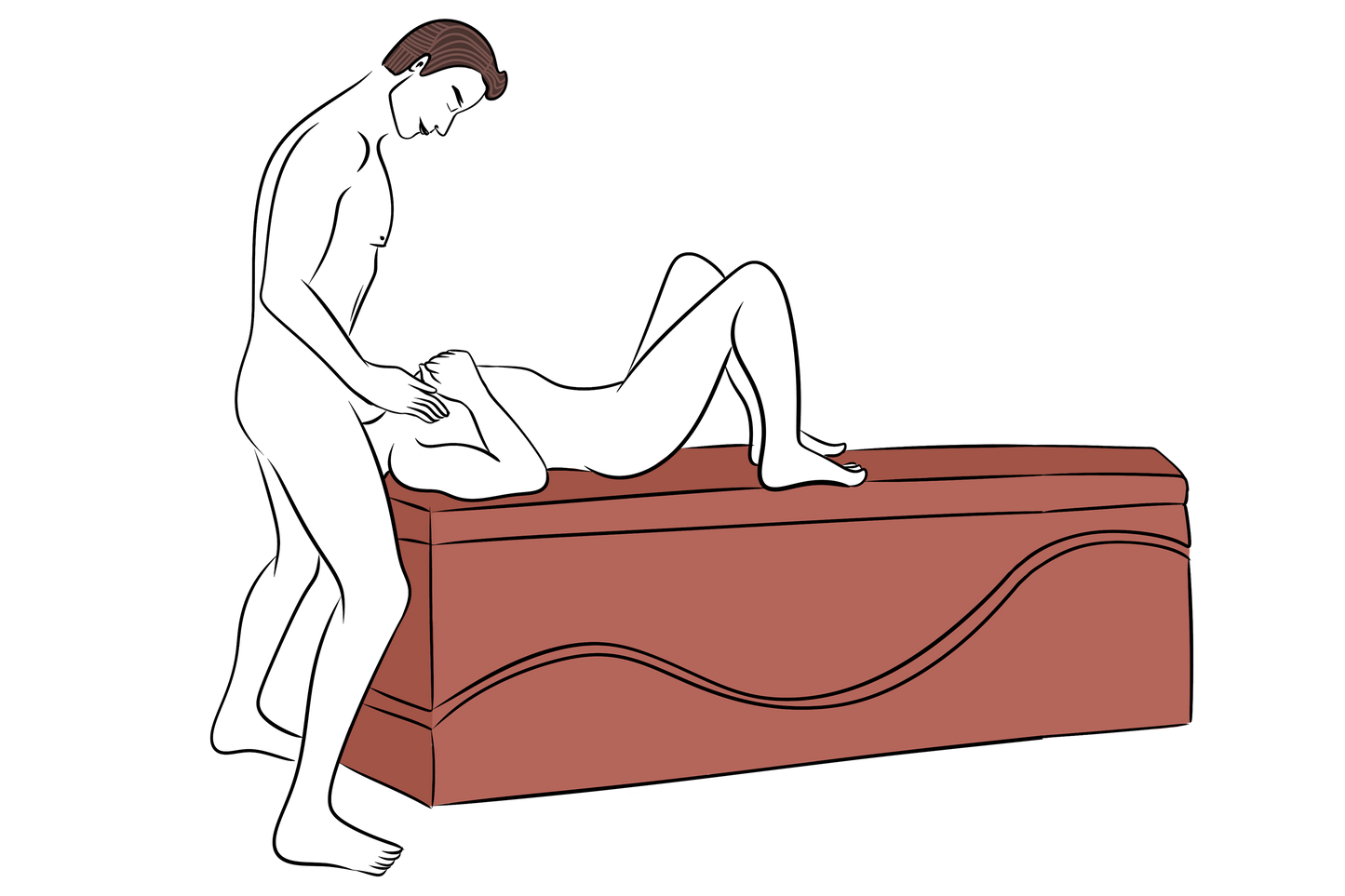 Liberator Equus Wave Espresso - Sex Positioner Furniture