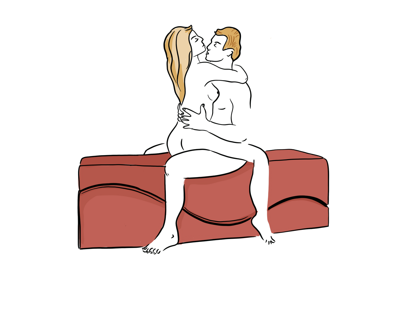 Liberator Equus Wave Espresso - Sex Positioner Furniture