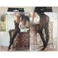 Killer Legs Chestnut Cheetah Fishnet Tights Coffee Size OS