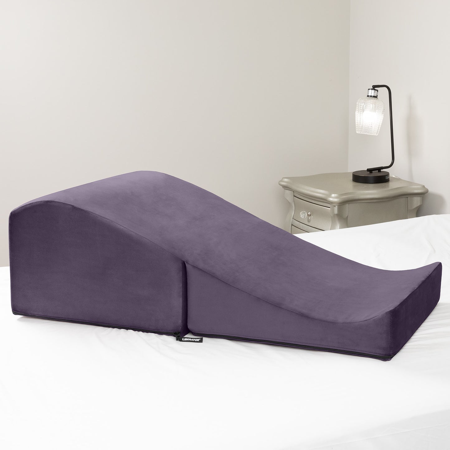 Liberator Flip Ramp Plum - Stylish Contoured Sex Pillow Positioner