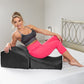 Liberator Flip Ramp Black - Stylish Contoured Sex Pillow Positioner