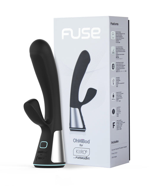Kiiroo Fuse Interactive Dual-Stim G-Spot Vibrator - Black