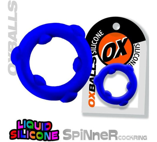 OxBalls Spinner Silicone Ring Blue