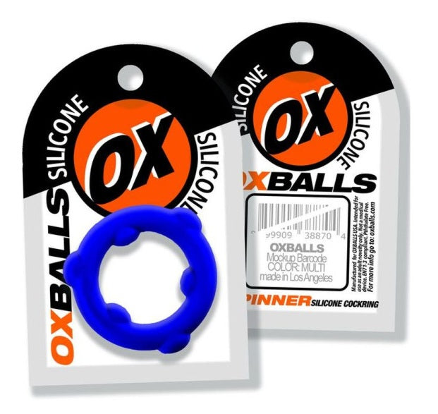 OxBalls Spinner Silicone Ring Blue