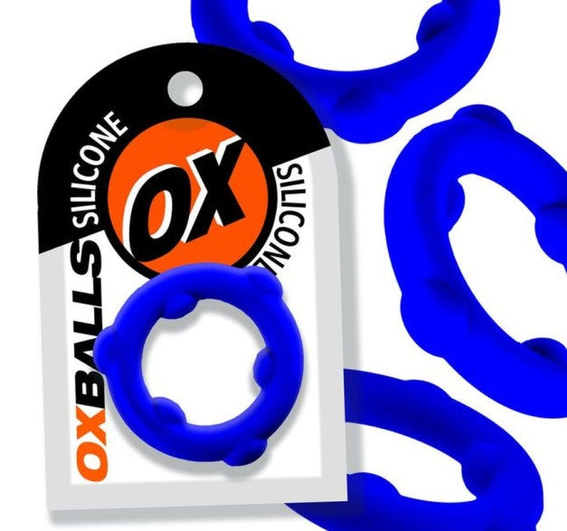OxBalls Spinner Silicone Ring Blue