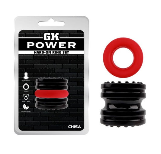 CHISA GK Power Hard on 2 Pc Ring Set