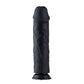 HiSmith - 11" Silicone Black Curved Dildo (KlicLok)