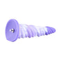 HiSmith - 10.12" Silicone Purple Spiral Twisted Awl Dildo (KlicLok)