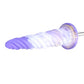 HiSmith - 10.12" Silicone Purple Spiral Twisted Awl Dildo (KlicLok)