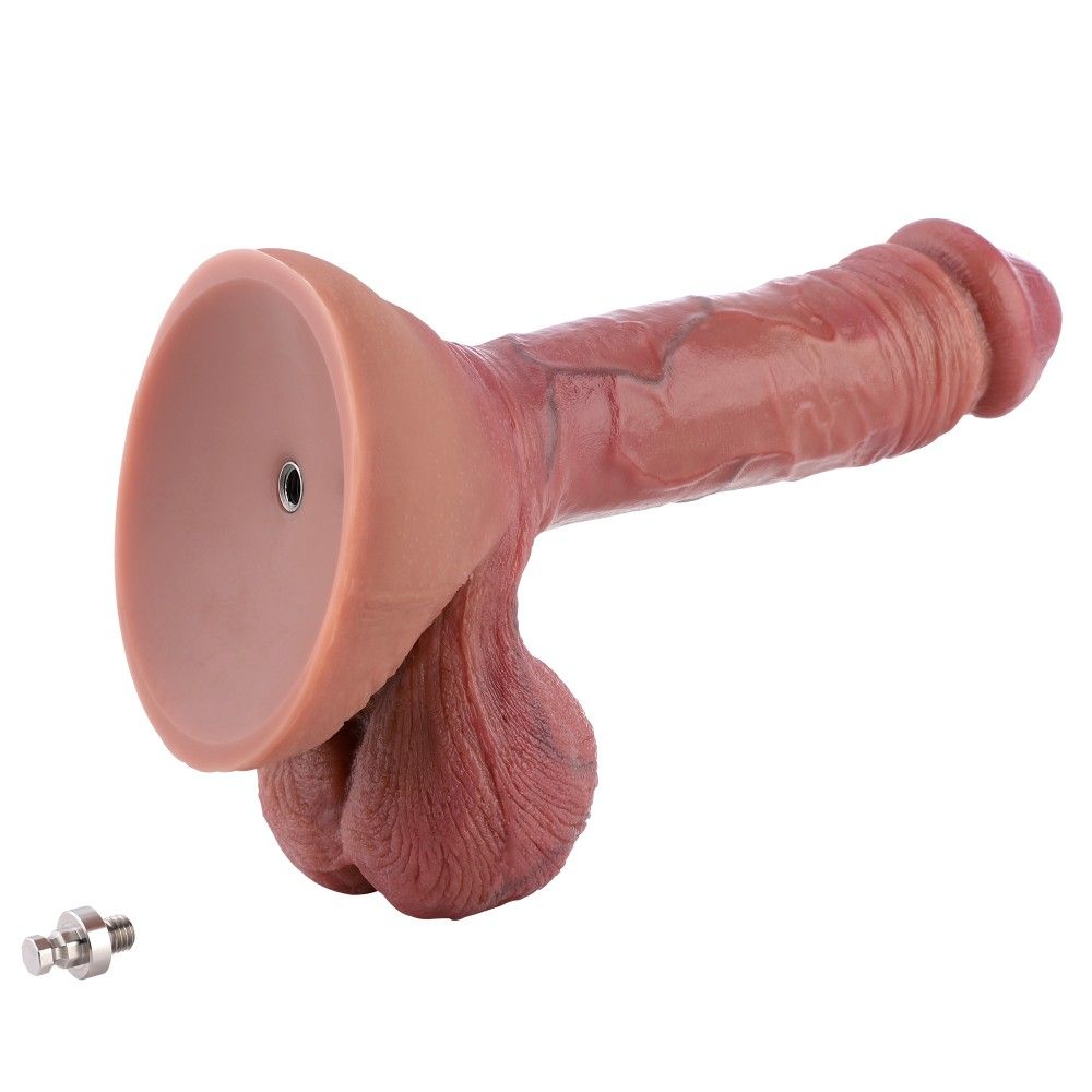 HiSmith - 10.2" Dual-Density Dildo with Veins (KlicLok)