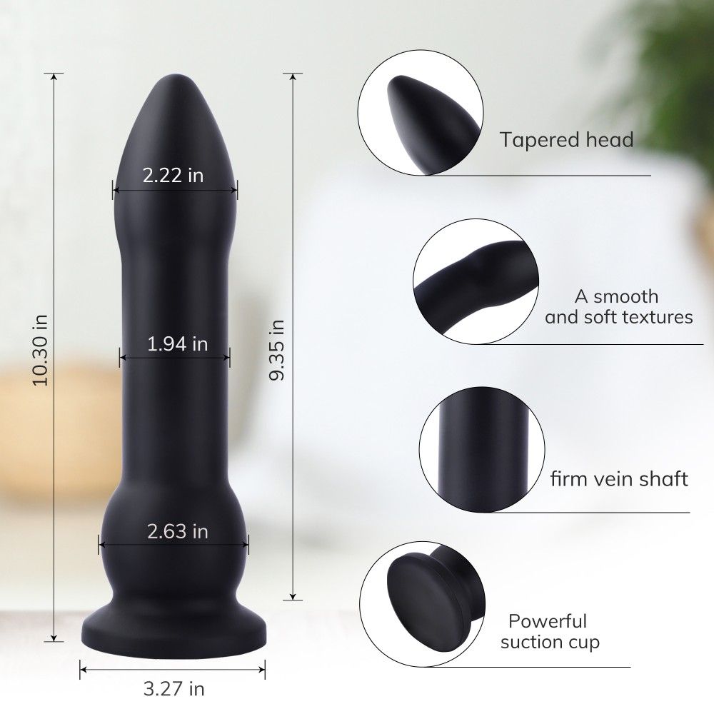 HiSmith 10.30" Bullet Anal Dildo With Suction Cup