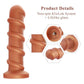 HiSmith - 10" Silicone Screw Silicone Dildo (KlicLok)