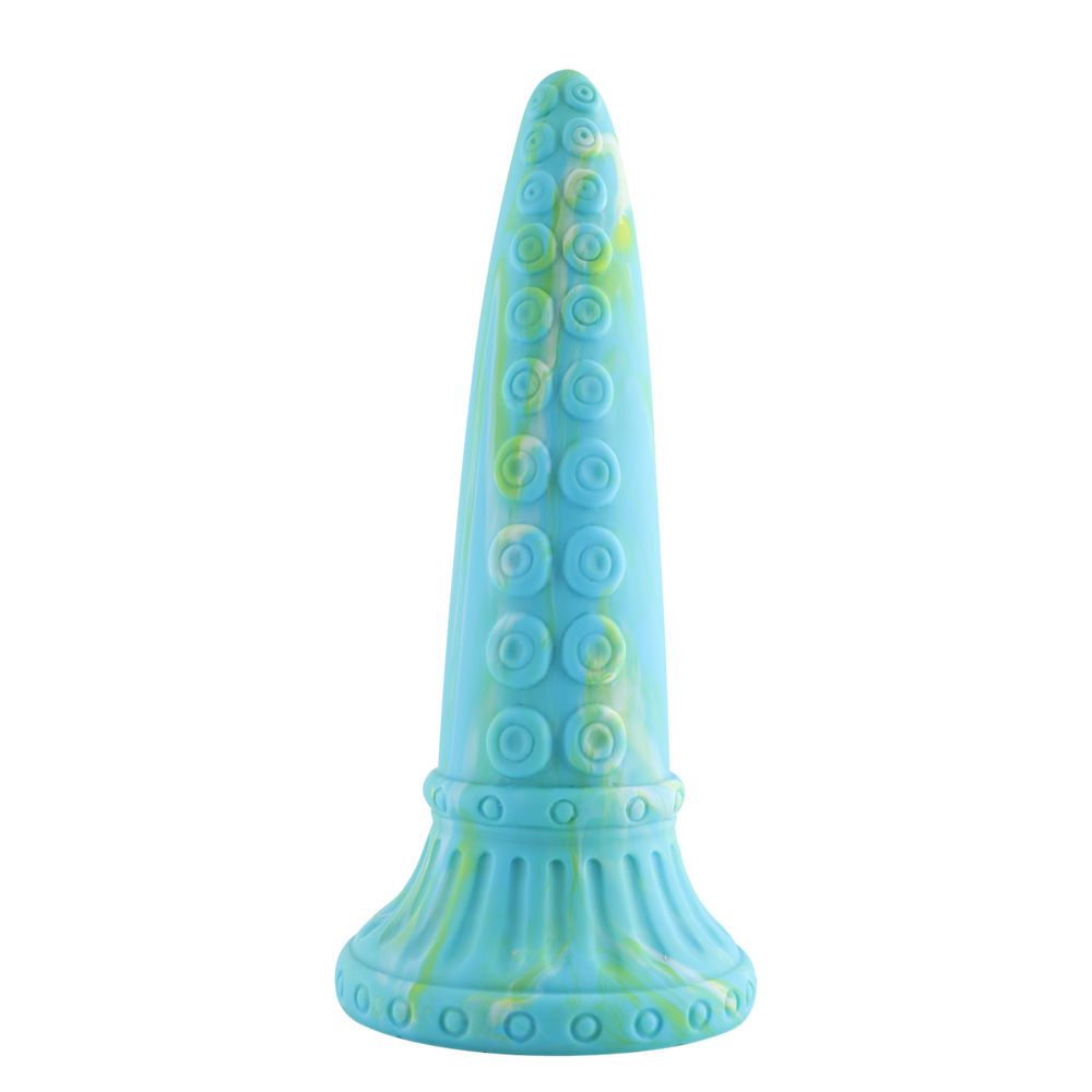 HiSmith 10" Teal Monster Series Silicone Dildo (Suction)