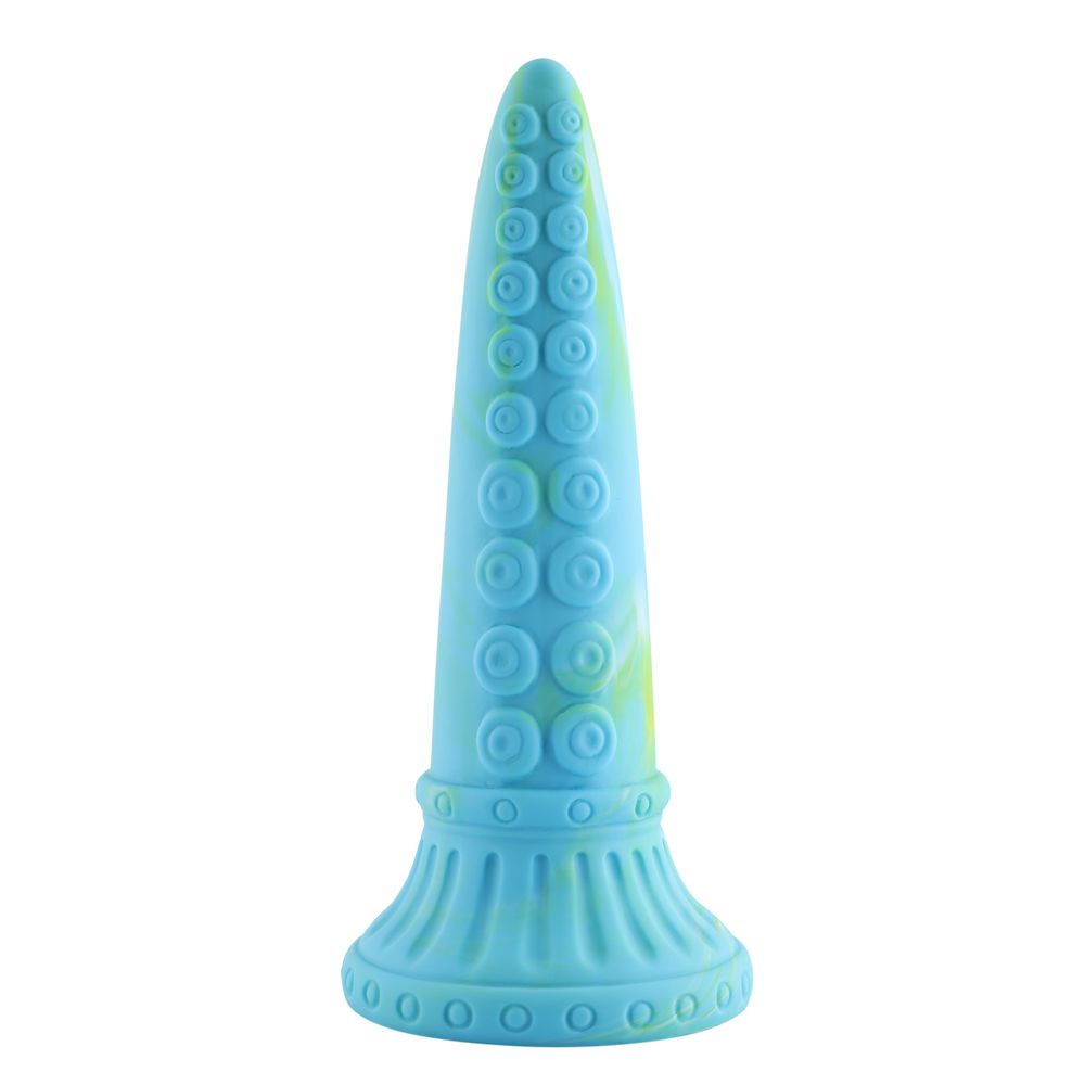HiSmith 10" Teal Monster Series Silicone Dildo (Suction)