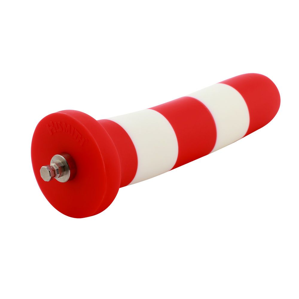 HiSmith 6.89" Barber Pole Silicone Dildo (KlicLoc)
