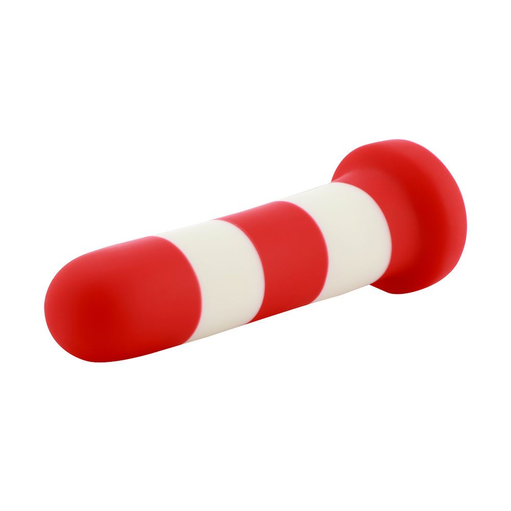 HiSmith 6.89" Barber Pole Silicone Dildo (KlicLoc)