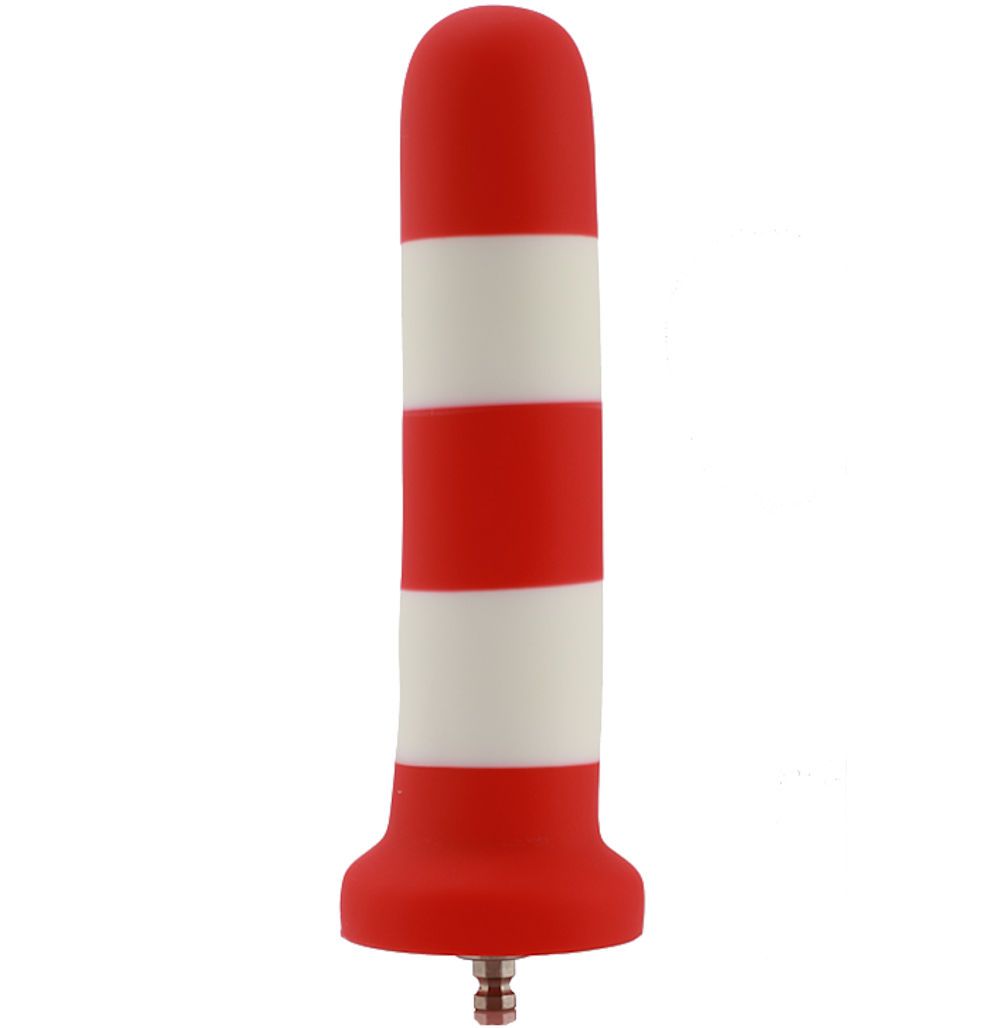 HiSmith 6.89" Barber Pole Silicone Dildo (KlicLoc)