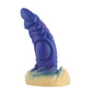 HiSmith 6" Monster Series Blue & Gold Silicone Dildo