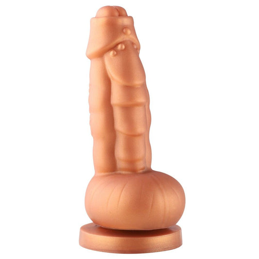 HiSmith - 8.1" Golden Squamule Silicone Dildo (KlicLok)