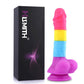 HiSmith - 8.2" Rainbow Silicone Dildo