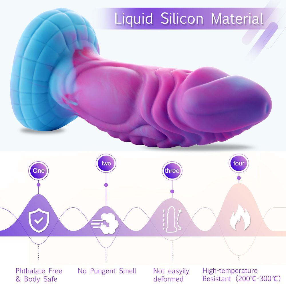 HiSmith - 8" Monster Series Silicone Dildo (Suction)