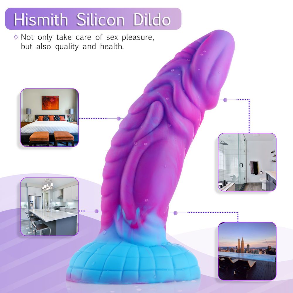 HiSmith - 8" Monster Series Silicone Dildo (Suction)