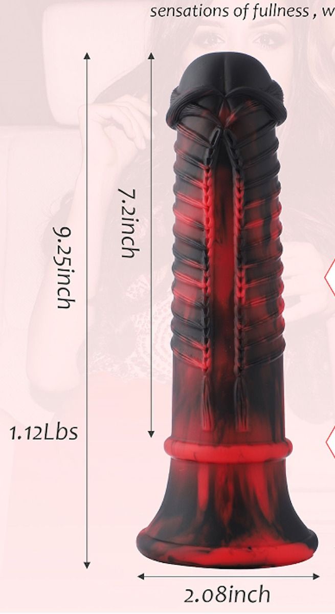 HiSmith 9.25" Fantasy Series Suction Cup Silicone Dildo